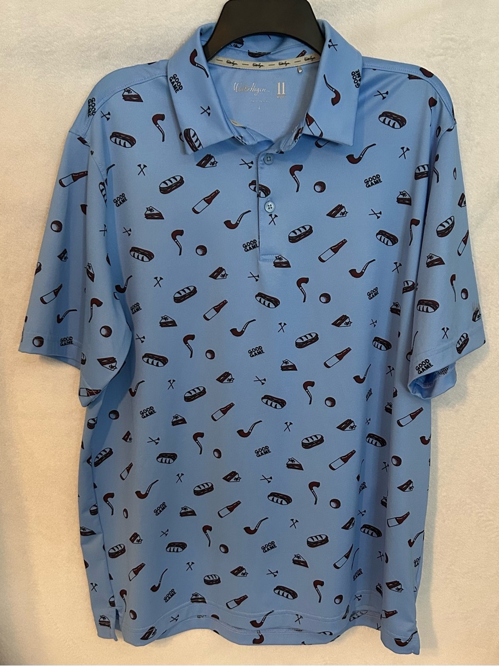 Walter Hagen Novelty Print Golf Polo